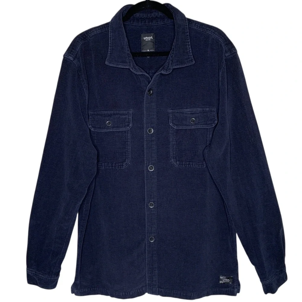 Union Mens Corduroy Shirt Jacket XL Shacket PNW Outdoors Casual Comfort Grunge